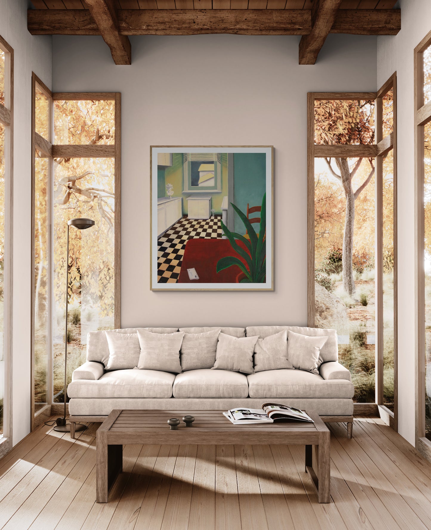 Deep Blue Goodbye Fine Art Print Reproduction of Oil On Canvas by Ted Buckley