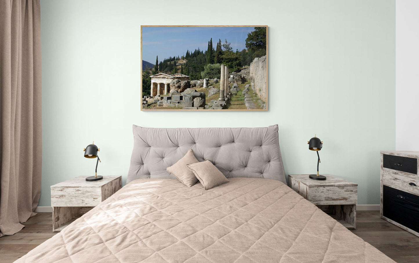 The Temple of Apollo Ruins At Delphi, Greece On The Adriadic Coast, Fine Art Print Of 2007 Photo by Ted Buckley