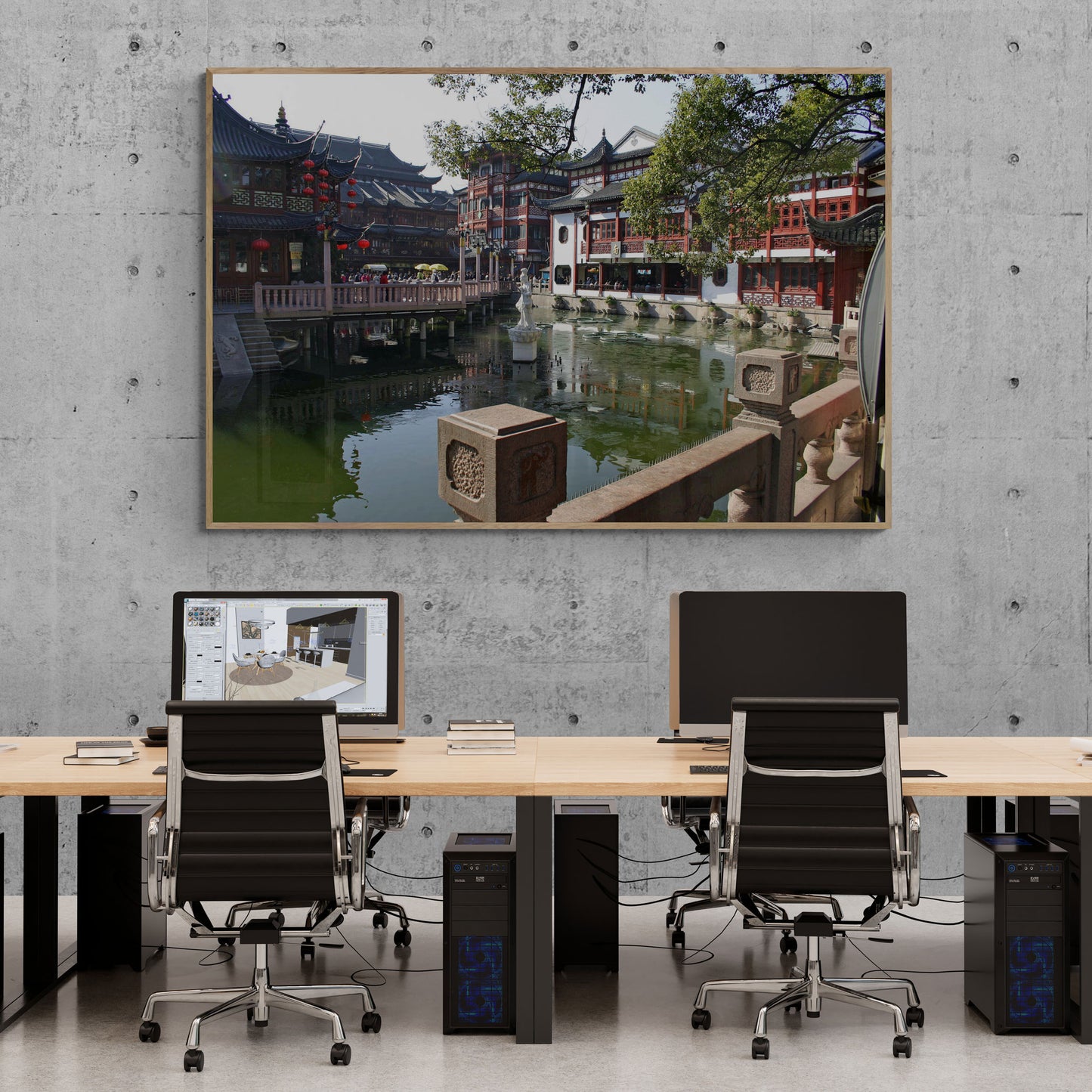 Yu Garden at Huangpu District, Shanghai, China, Fine Art Print Of 2007 Photo by Ted Buckley