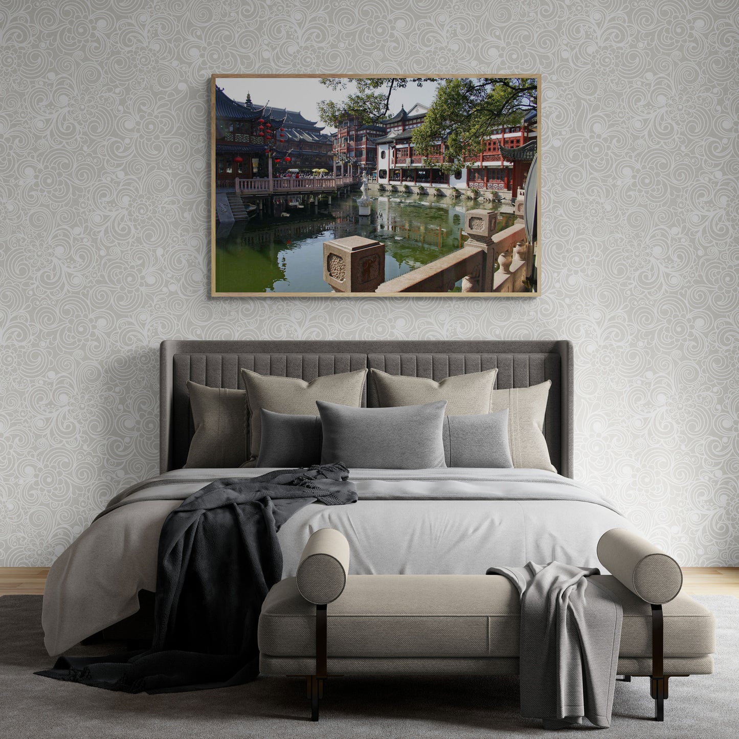 Yu Garden at Huangpu District, Shanghai, China, Fine Art Print Of 2007 Photo by Ted Buckley